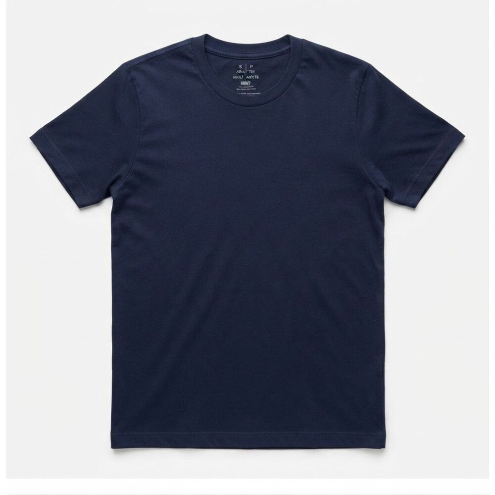 Make Market Size small navy blue tshirt 100% cotton